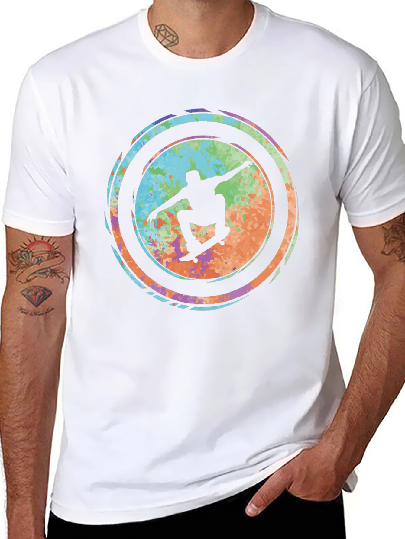 Skateboarder Graphic Tee - Cool & Casual