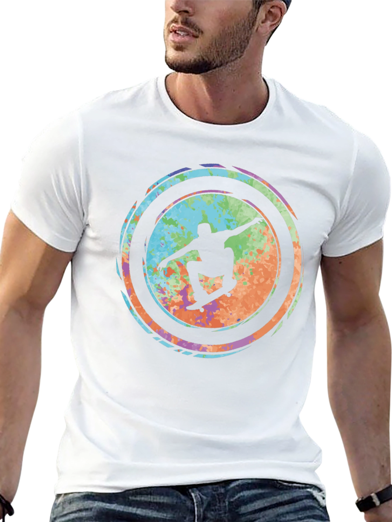 Skateboarder Graphic Tee - Cool & Casual