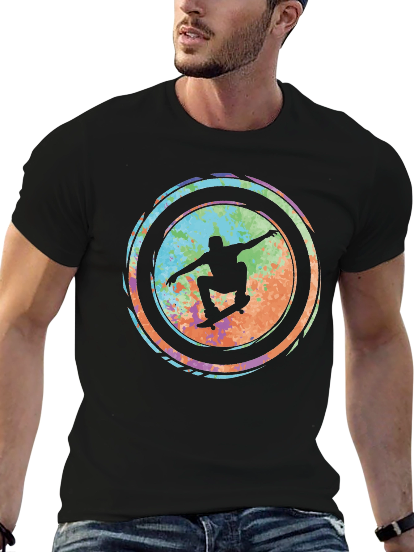 Skateboarder Graphic Tee - Cool & Casual