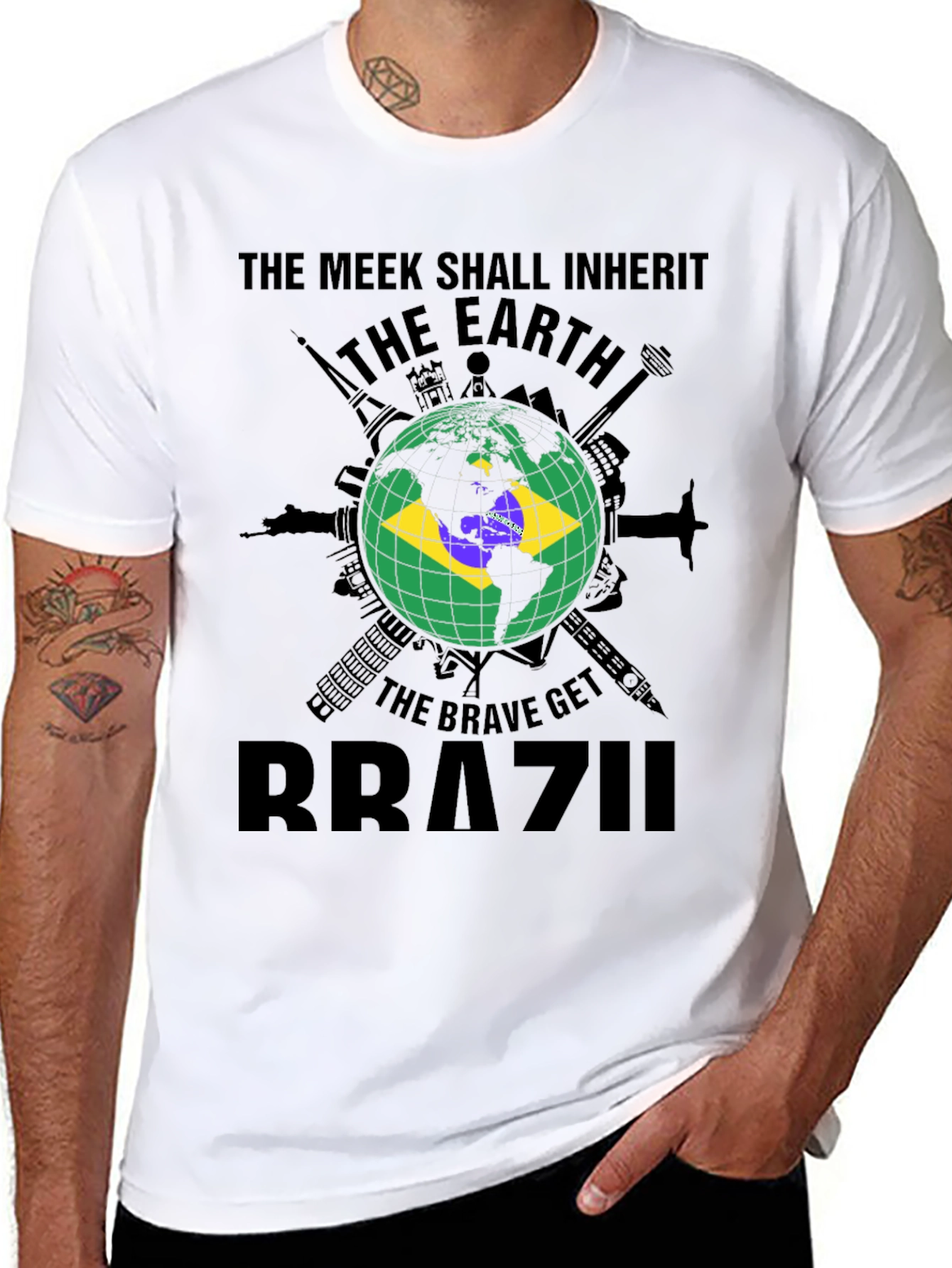 The Meek Shall Inherit Brazil T-Shirt