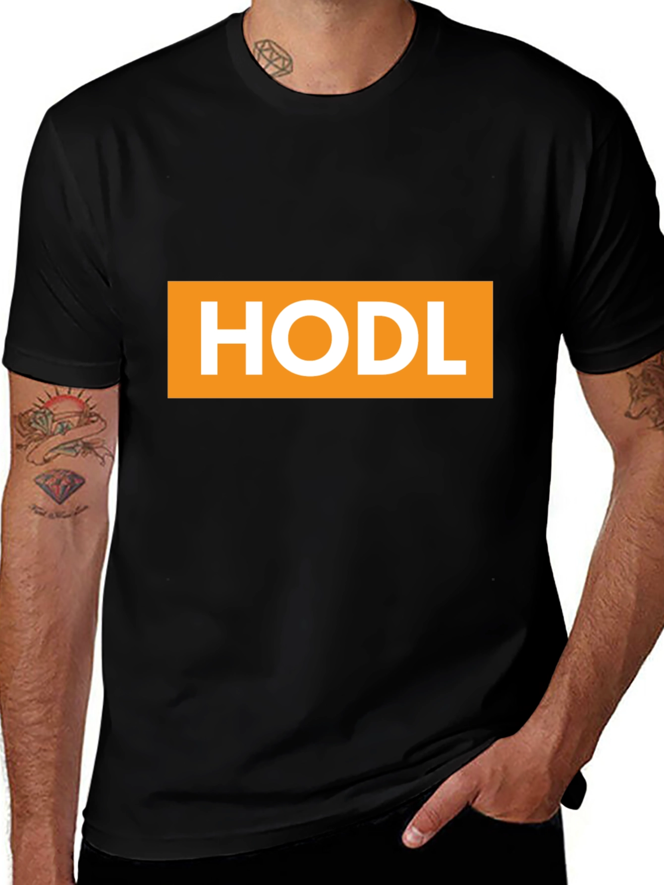 HODL Crypto T-Shirt - Black Cotton Tee