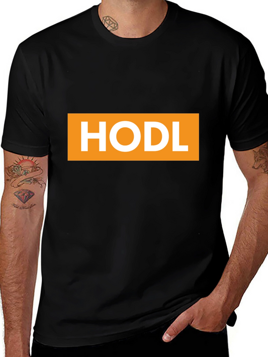 HODL Crypto T-Shirt - Black Cotton Tee