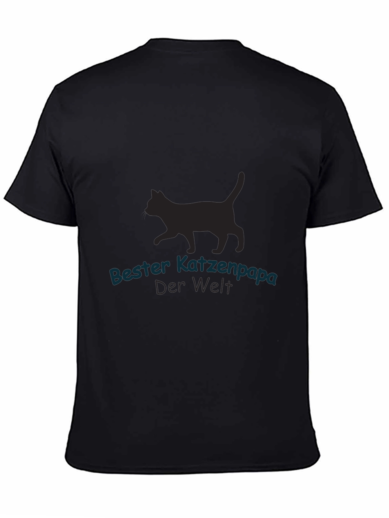 Bester Katzenpapa Black T-Shirt - Cat Lover