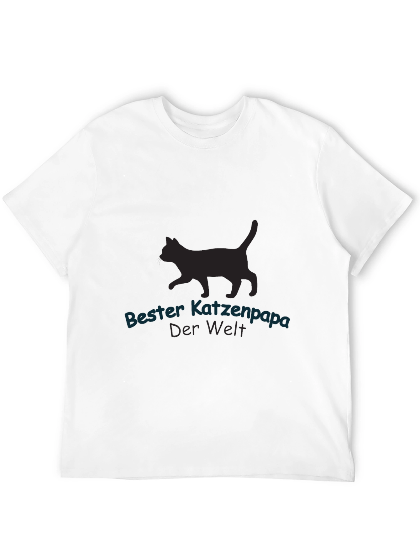 Bester Katzenpapa Black T-Shirt - Cat Lover