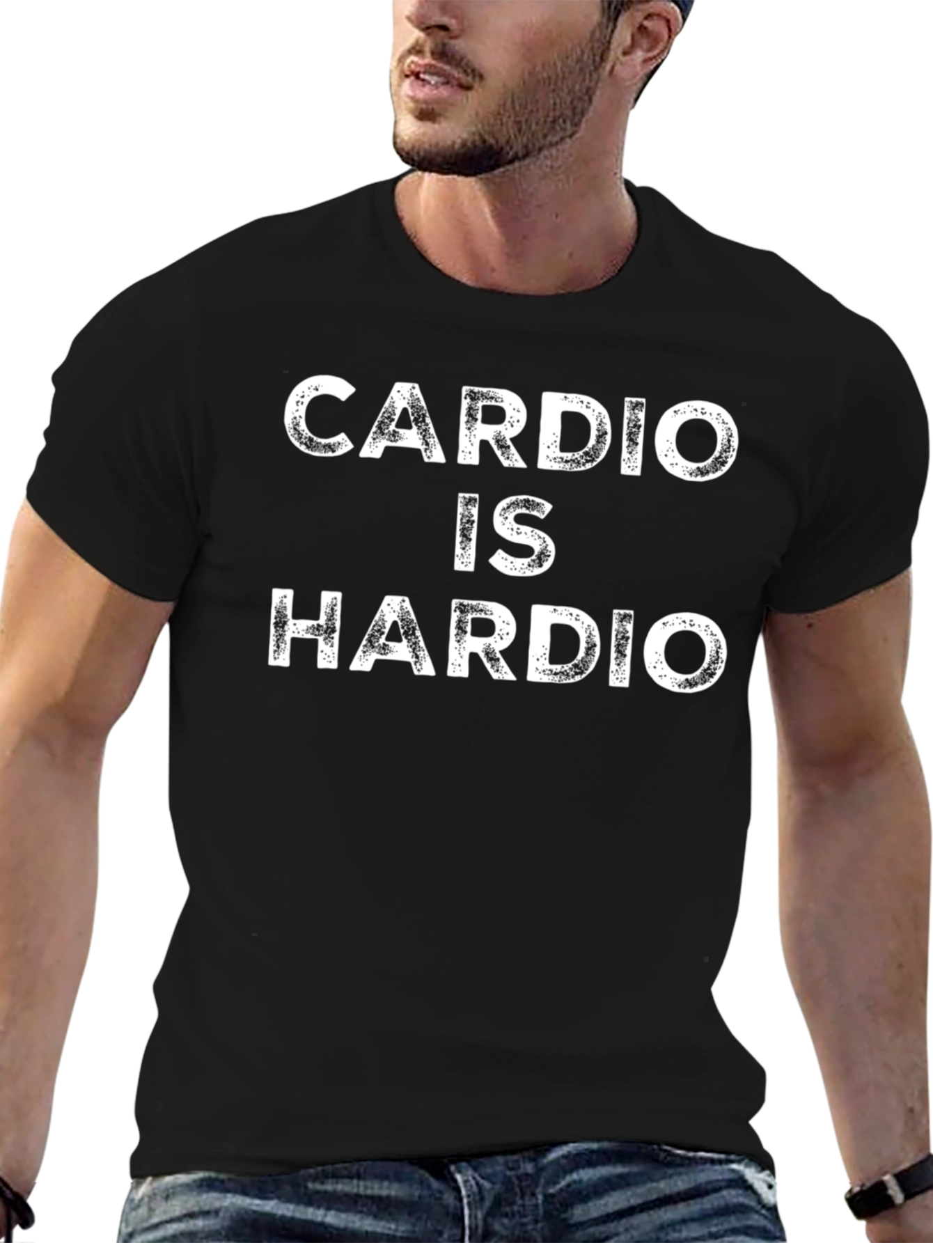 Cardio is Hardio Funny Workout Gym T-Shirt