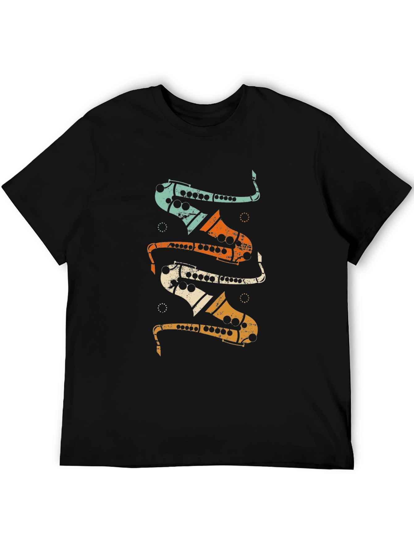 Saxophone Retro Music T-Shirt