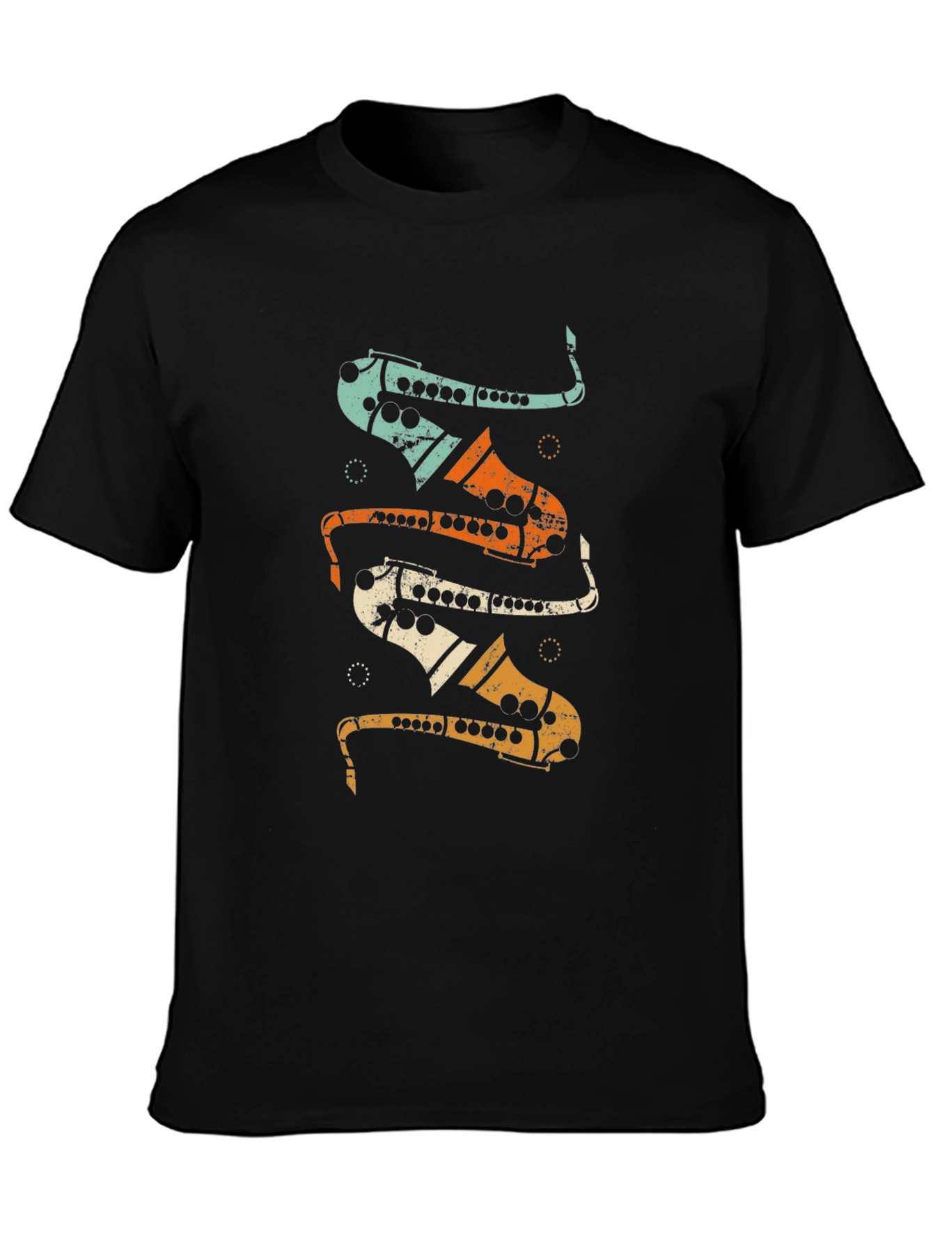 Saxophone Retro Music T-Shirt