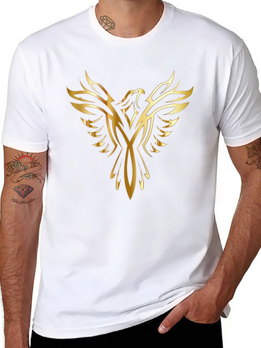 Golden Phoenix Black T-Shirt for Men