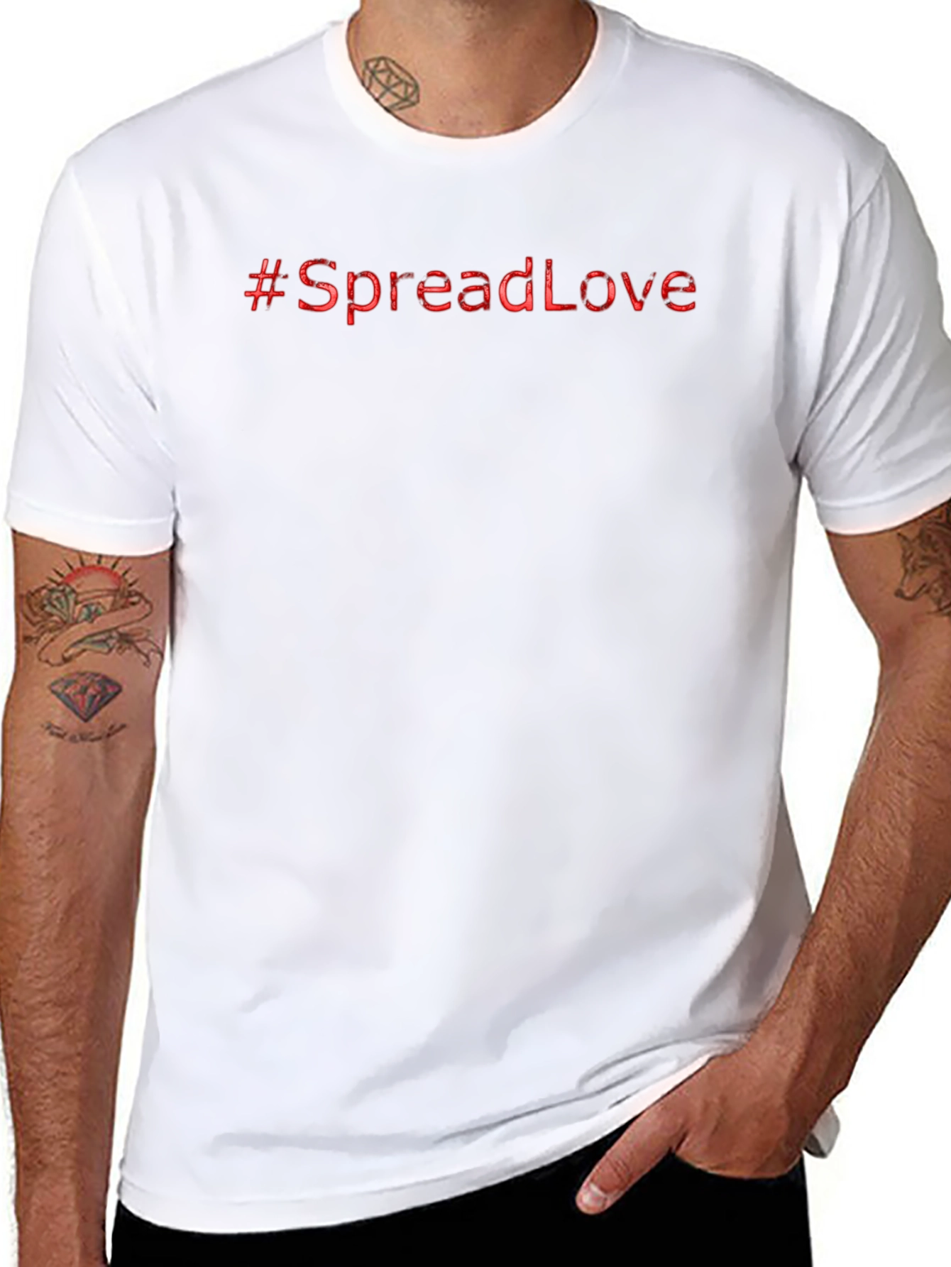 #SpreadLove Black Graphic Tee