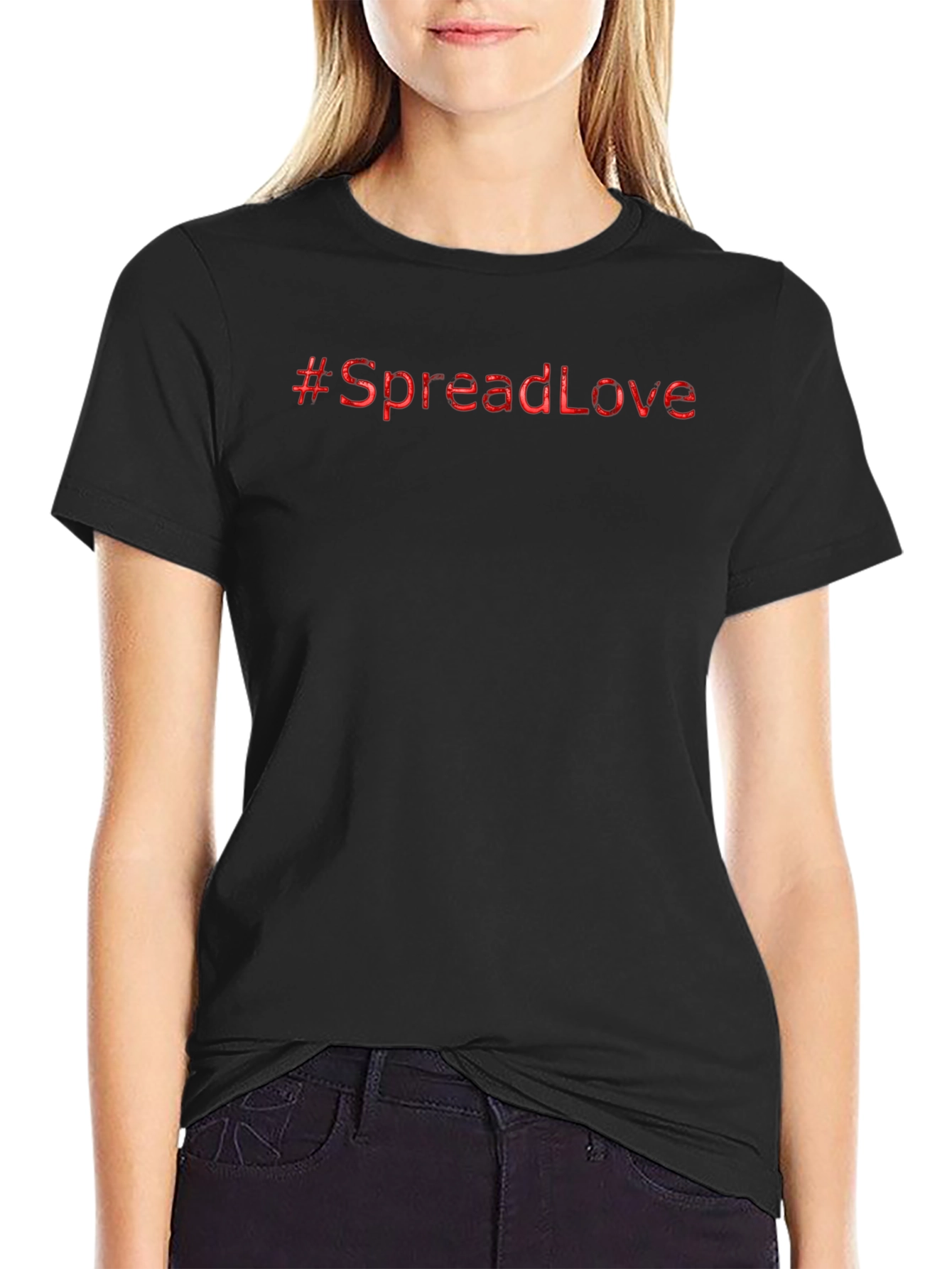 #SpreadLove Black Graphic Tee