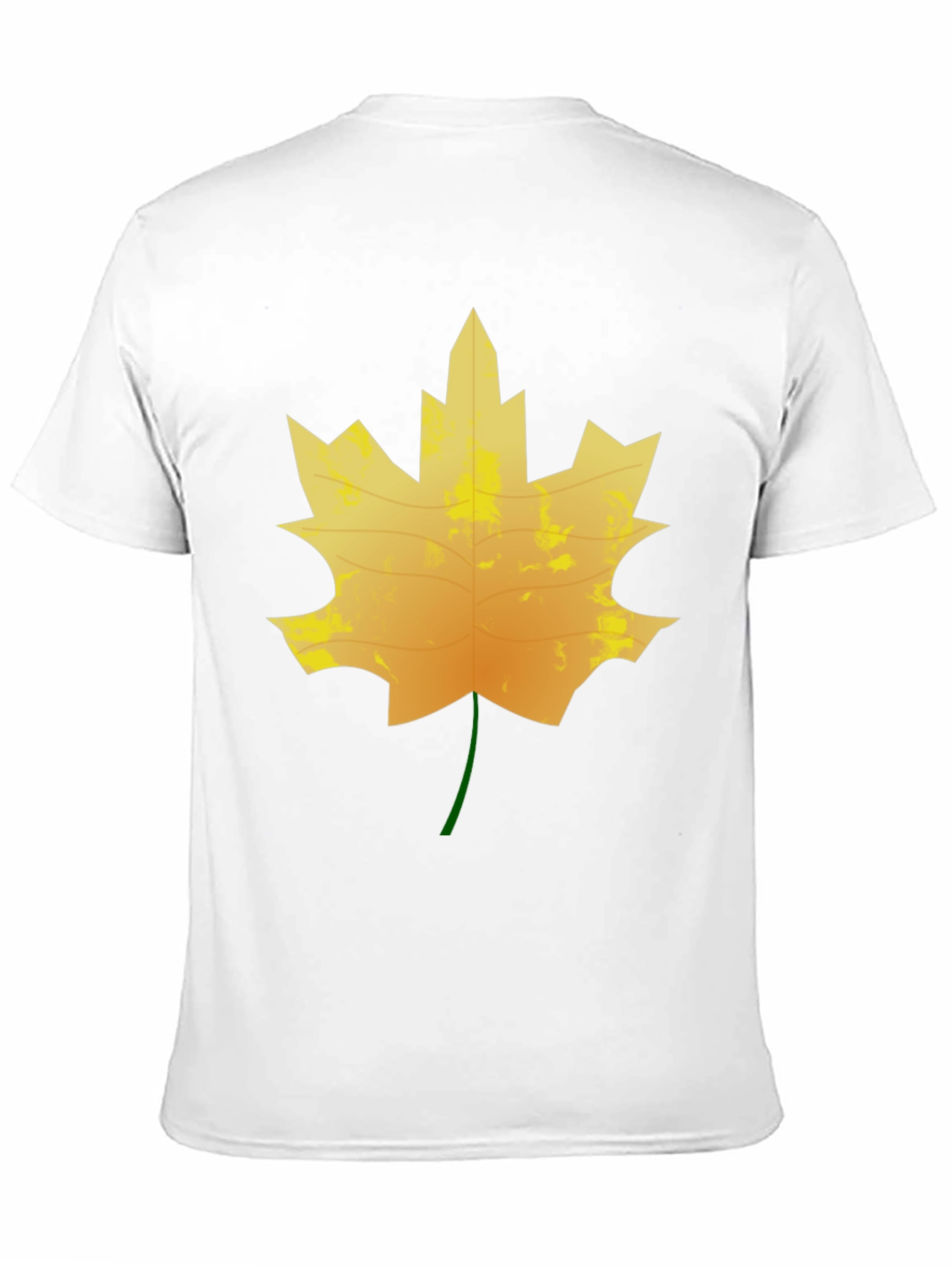 Maple Leaf Graphic Tee - Black Cotton T-Shirt