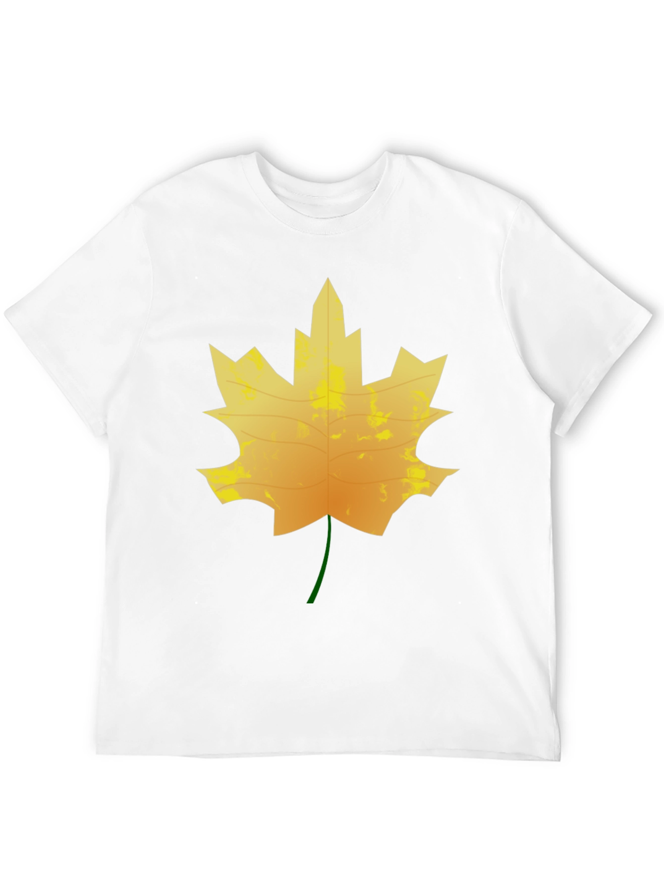 Maple Leaf Graphic Tee - Black Cotton T-Shirt