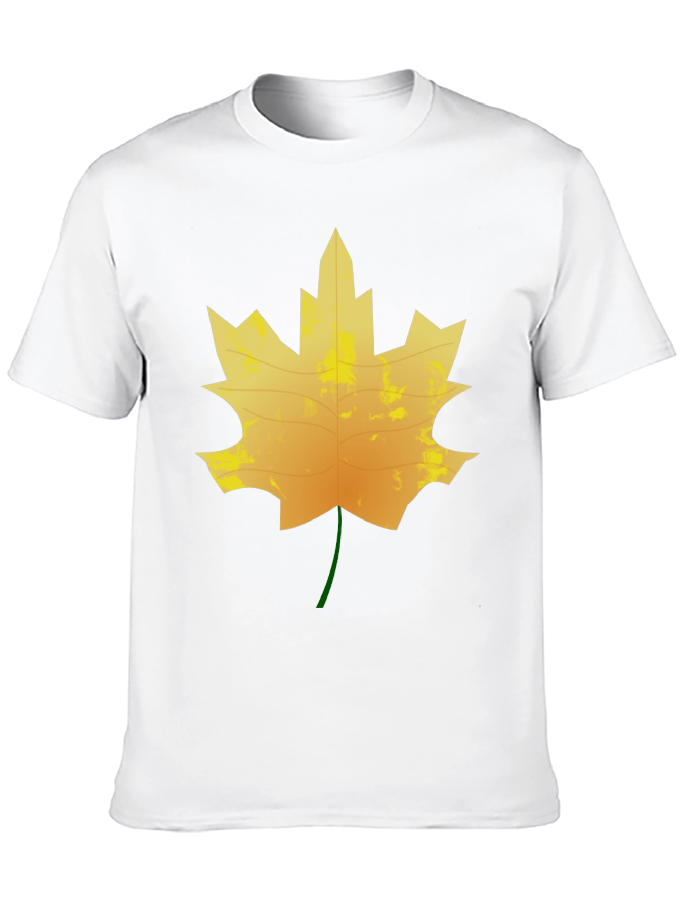 Maple Leaf Graphic Tee - Black Cotton T-Shirt