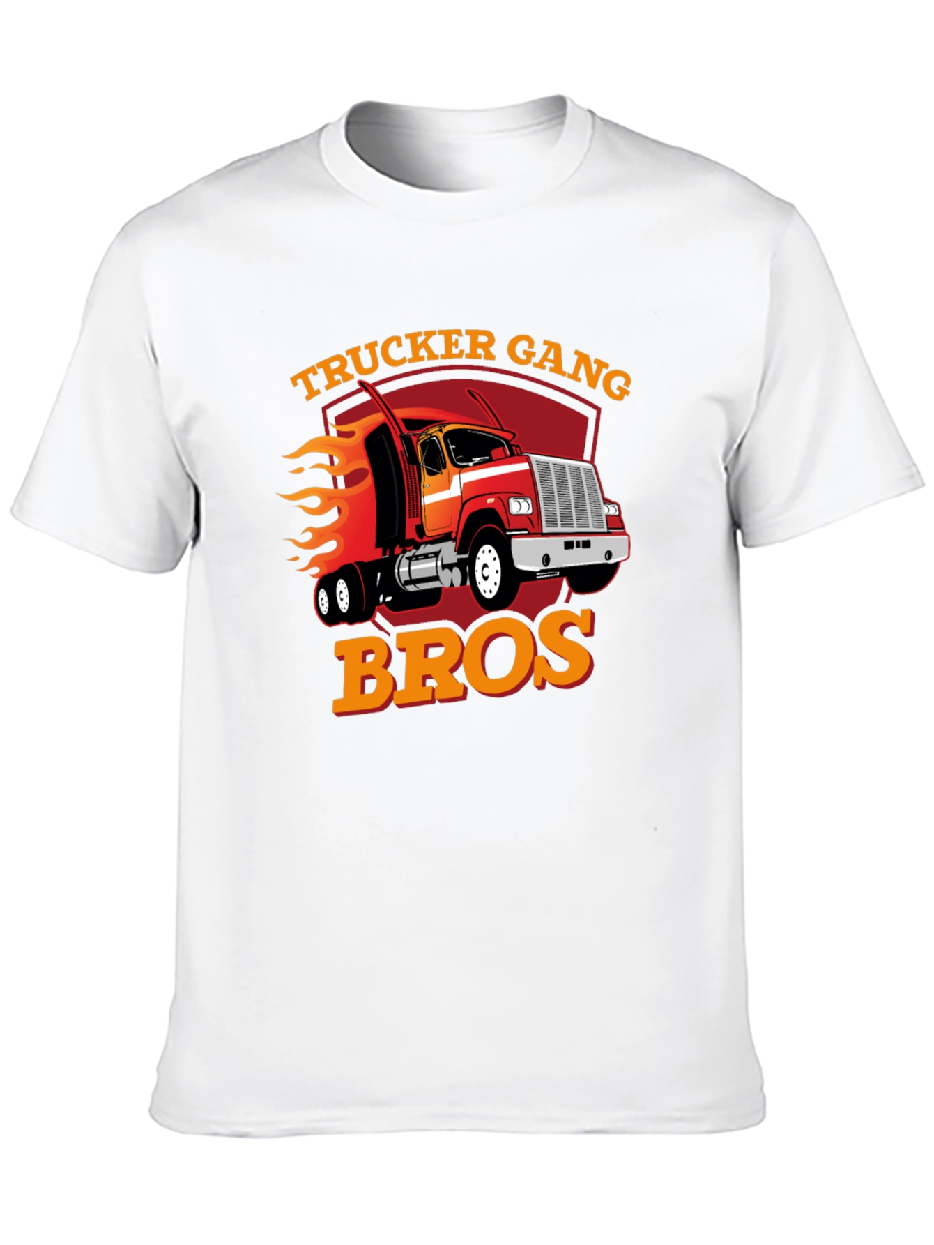 Trucker Gang Bros T-Shirt - Black