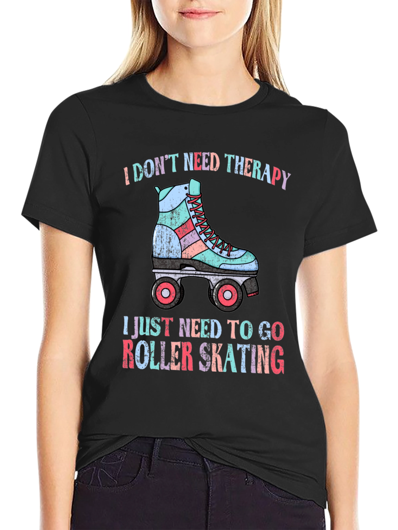 I Dont Need Therapy Roller Skating T-Shirt