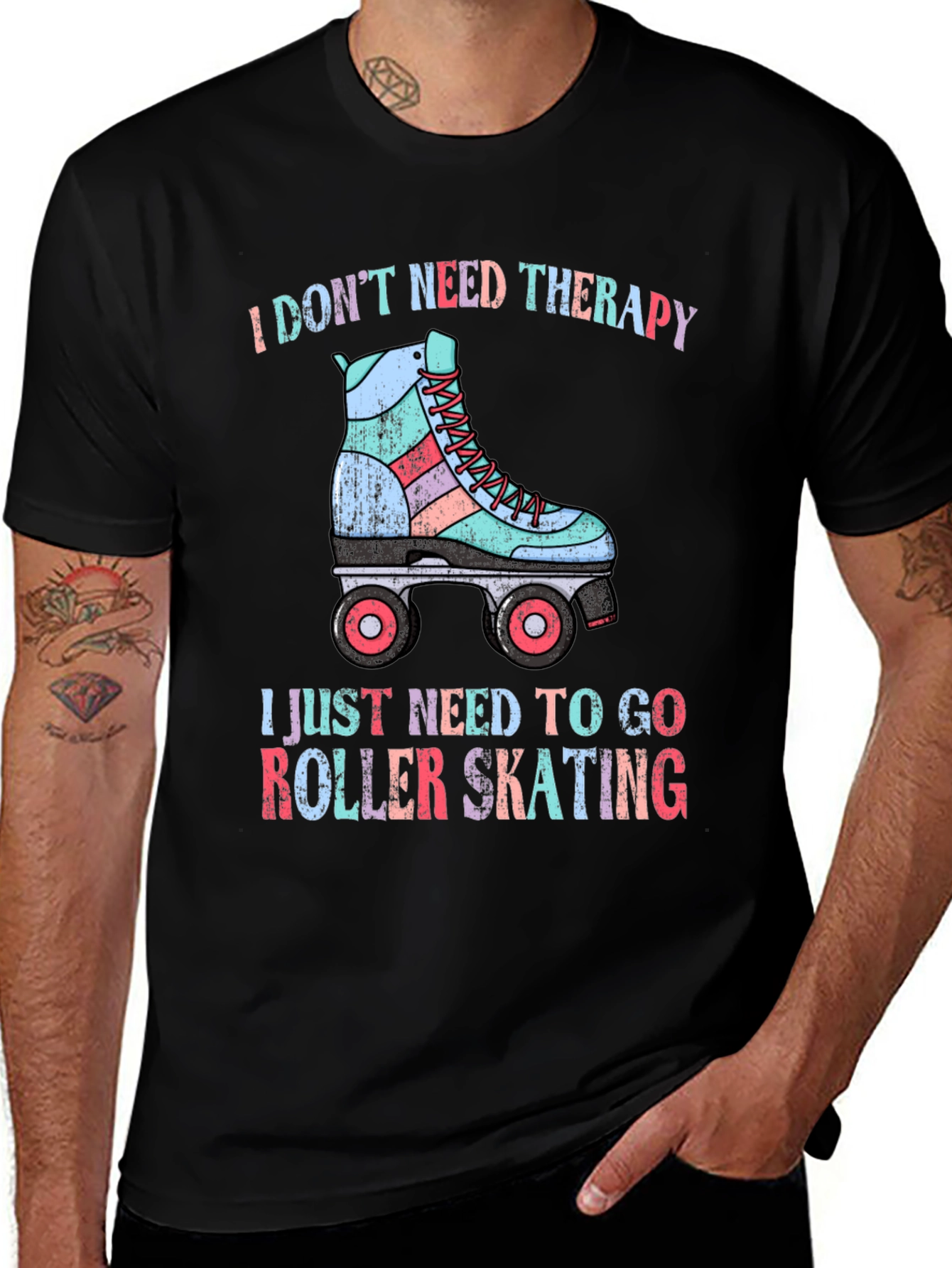I Dont Need Therapy Roller Skating T-Shirt