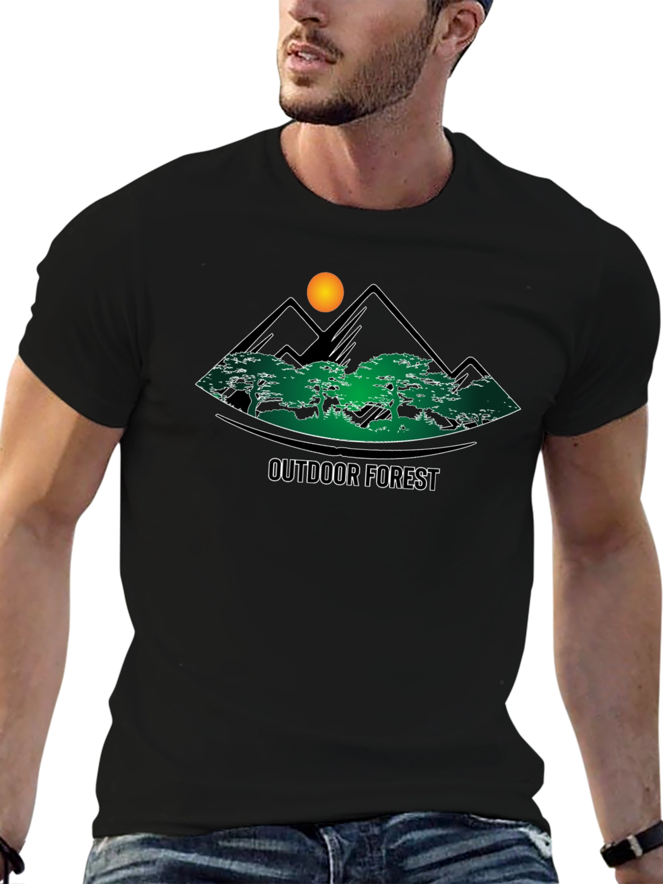 Outdoor Forest Graphic T-Shirt