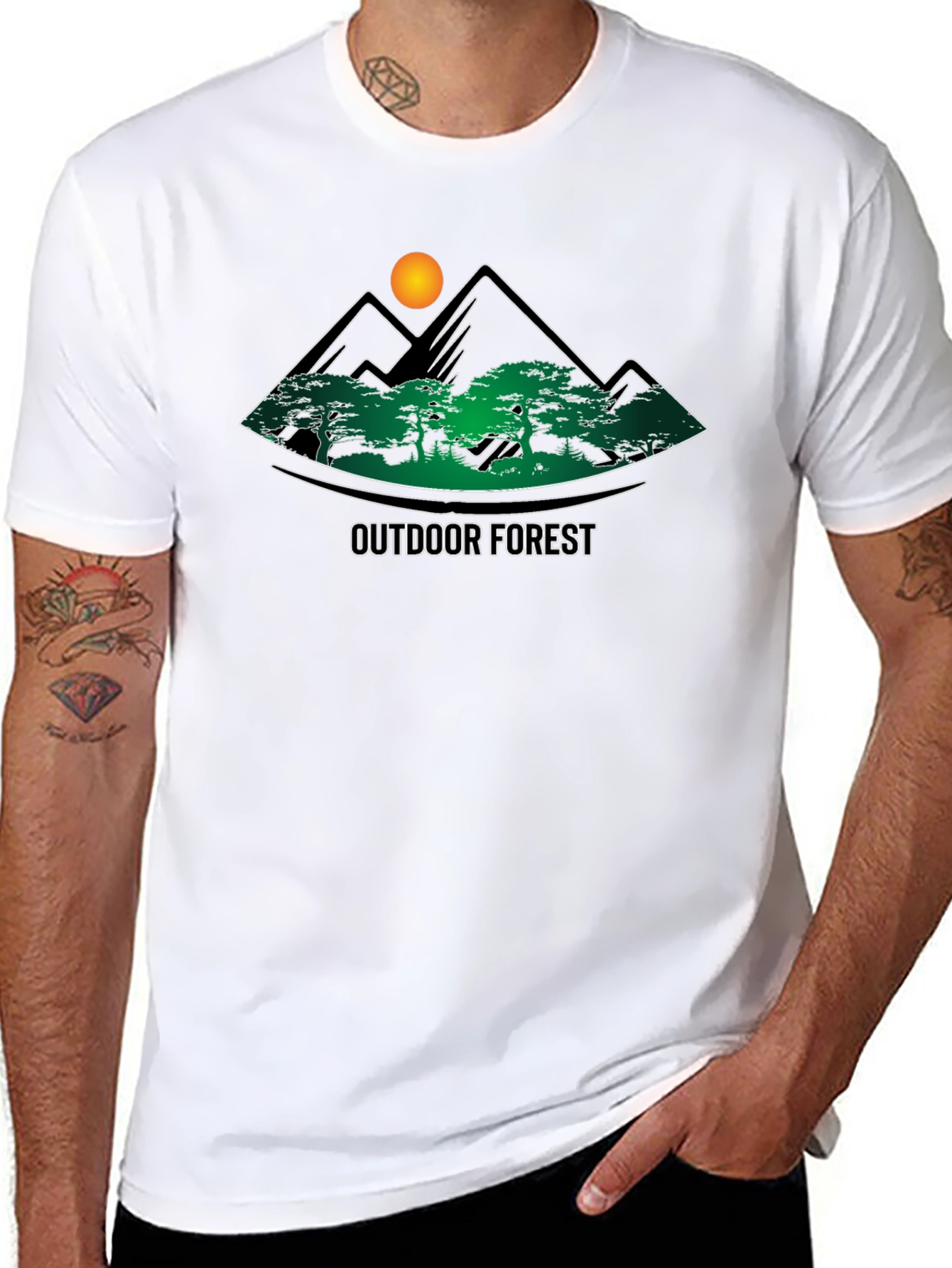 Outdoor Forest Graphic T-Shirt