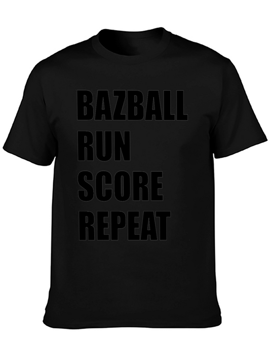 Bazball Run Score Repeat Graphic Tee