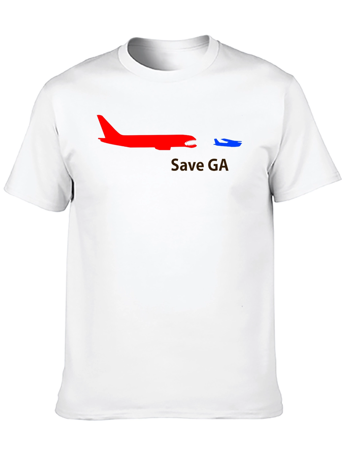 Save GA T-Shirt: Graphic Airplane Tee