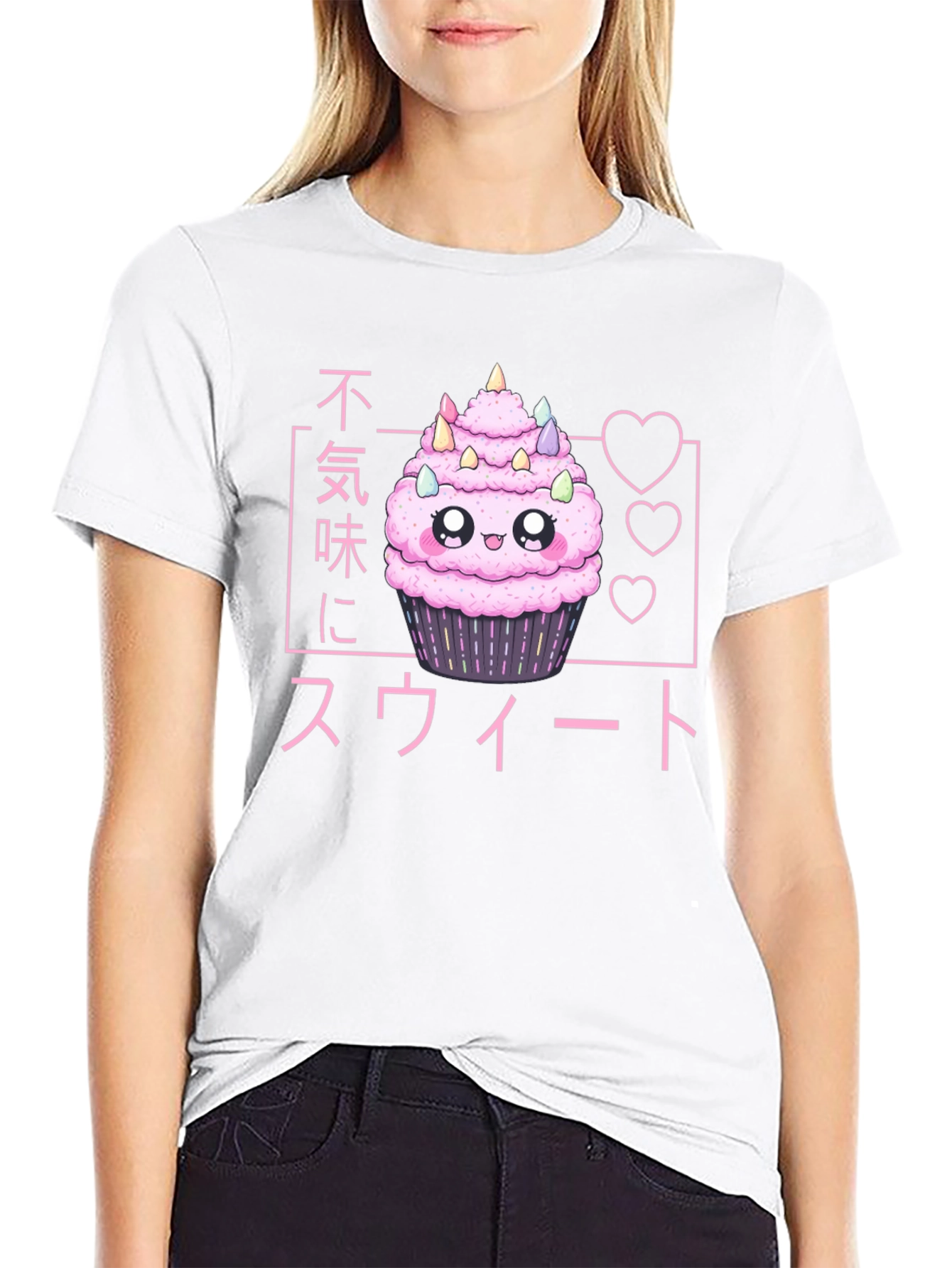 Kawaii Cupcake T-Shirt - Sweet Japanese Style Design