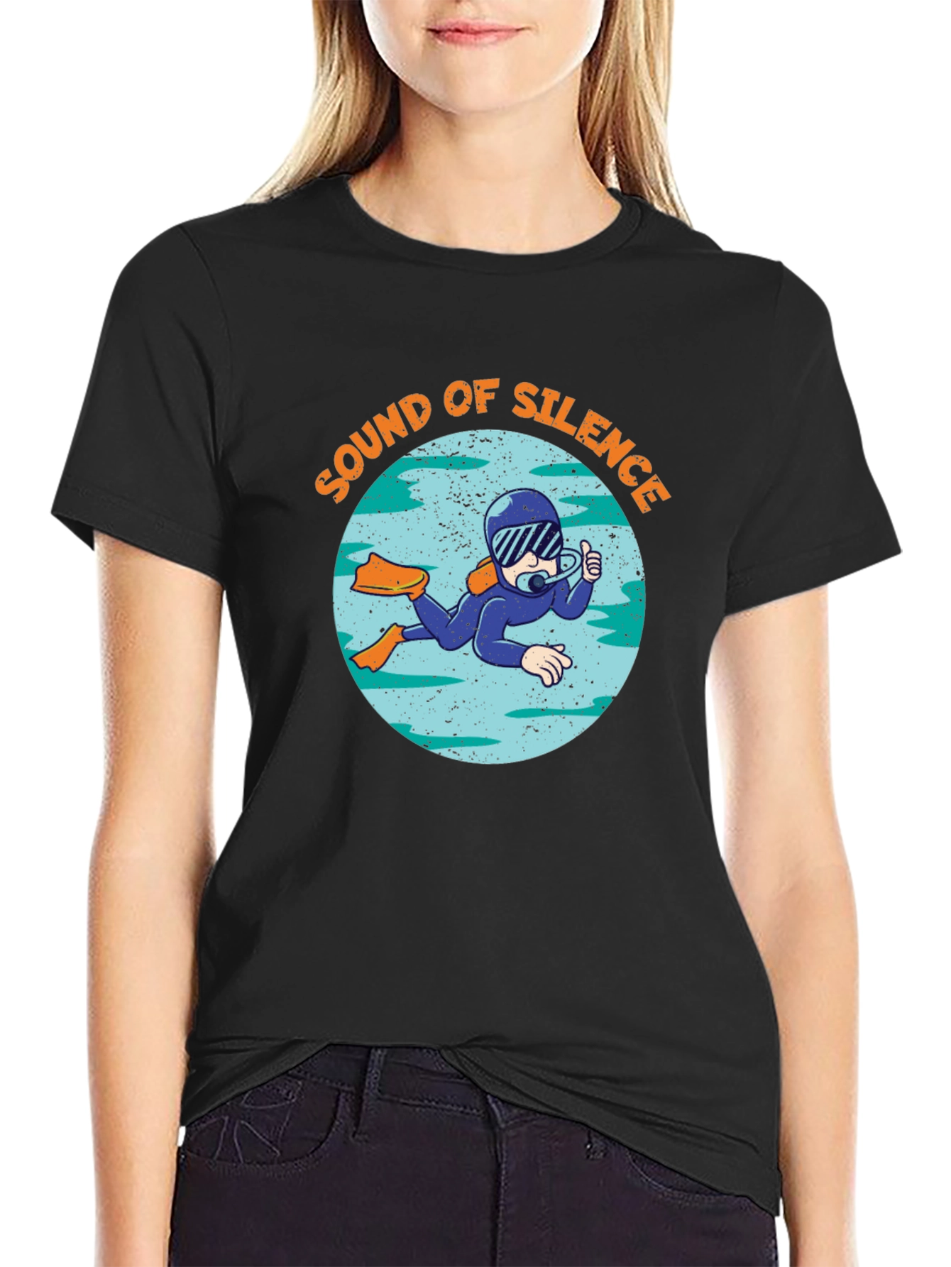 Sound of Silence Diver Graphic T-Shirt