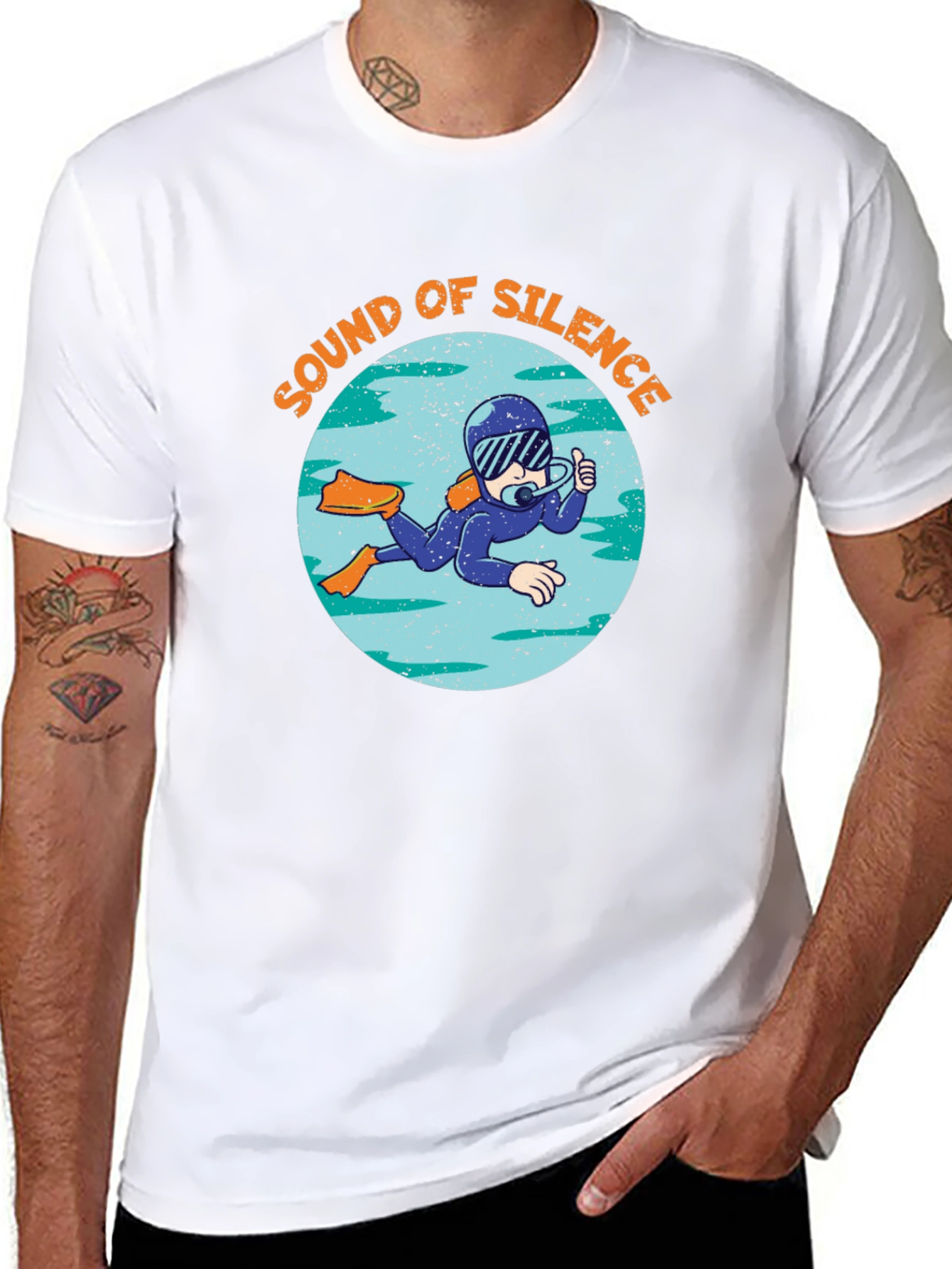 Sound of Silence Diver Graphic T-Shirt