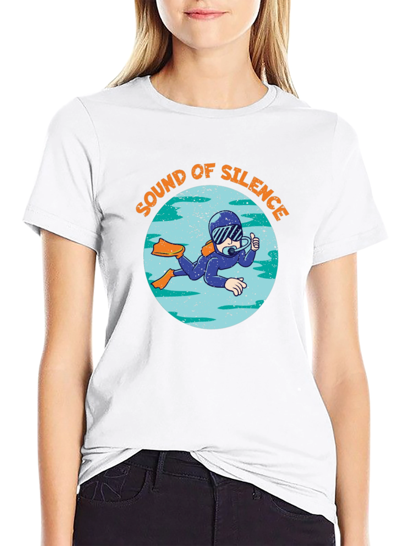 Sound of Silence Diver Graphic T-Shirt
