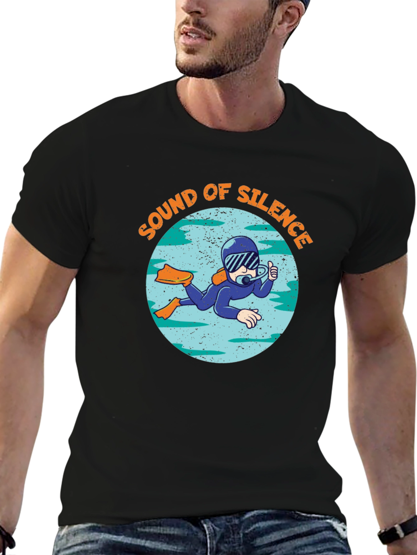 Sound of Silence Diver Graphic T-Shirt