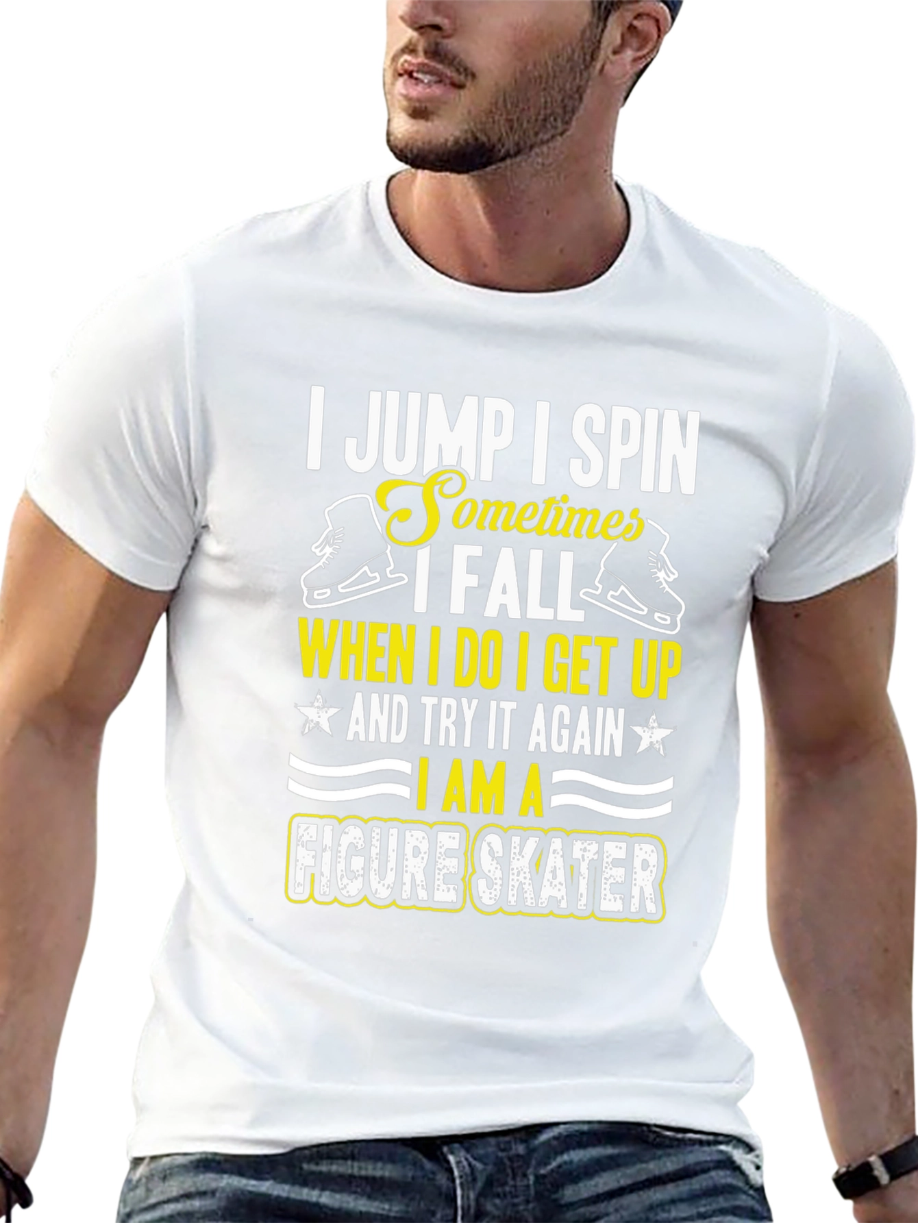 Figure Skater T-Shirt - I Jump I Spin Design