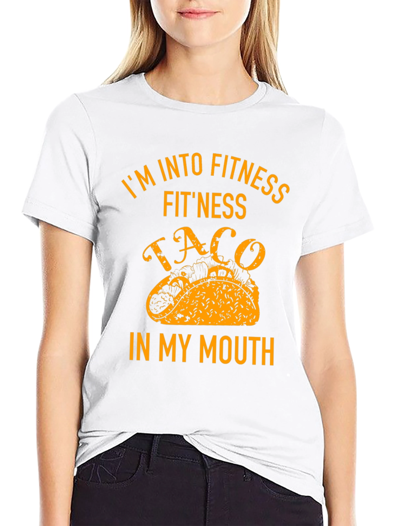 Fitness Taco In My Mouth Graphic T-Shirt