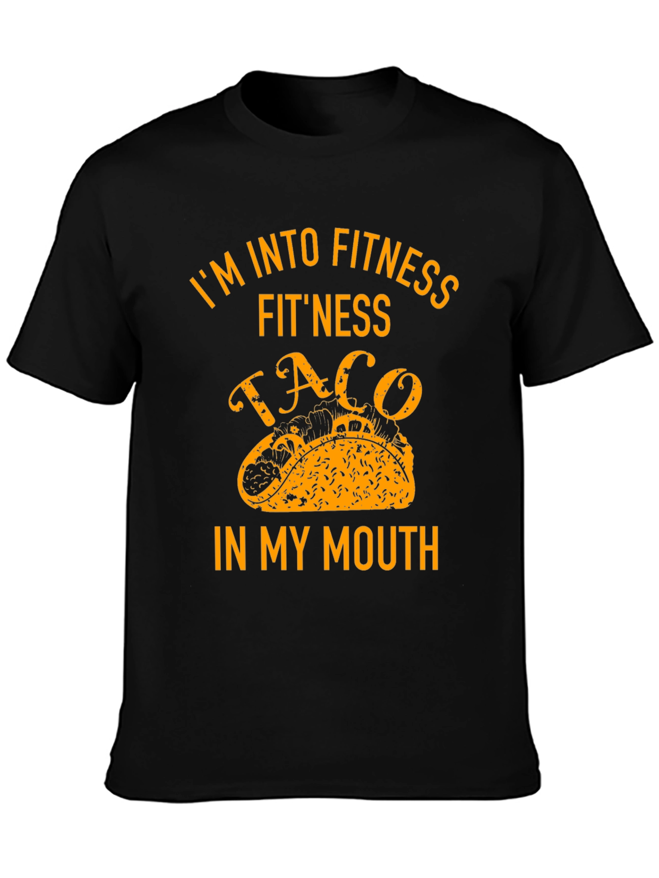 Fitness Taco In My Mouth Graphic T-Shirt