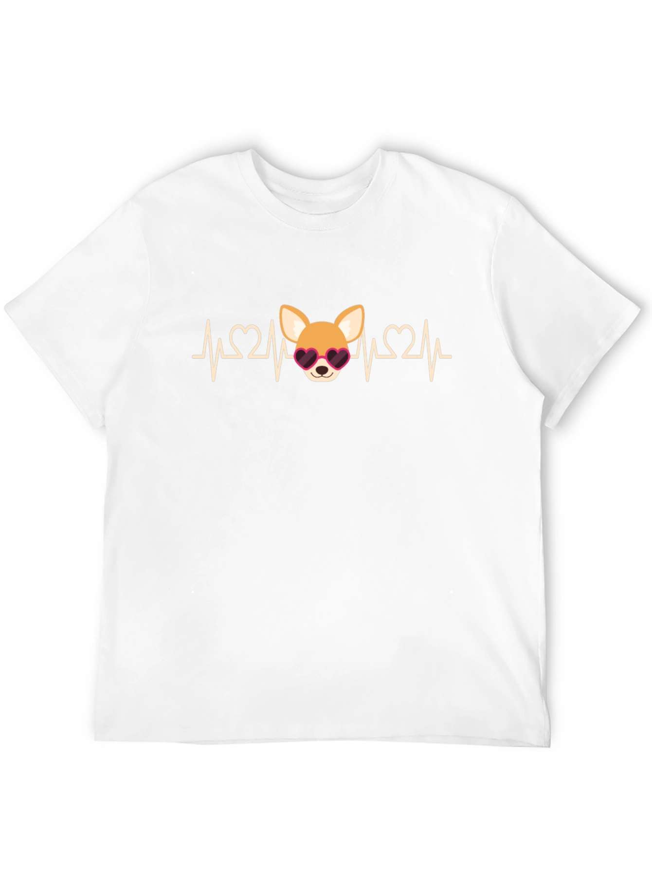 Heartbeat Chihuahua T-Shirt - Cute Dog Tee