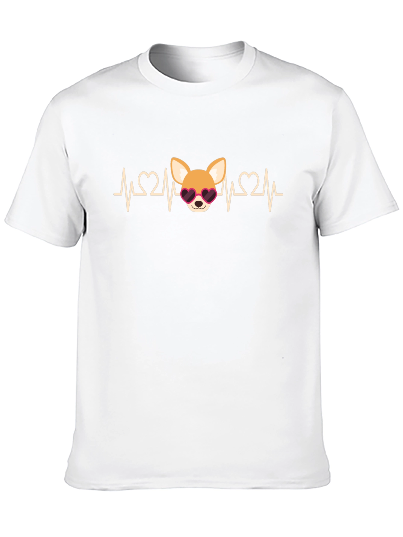 Heartbeat Chihuahua T-Shirt - Cute Dog Tee