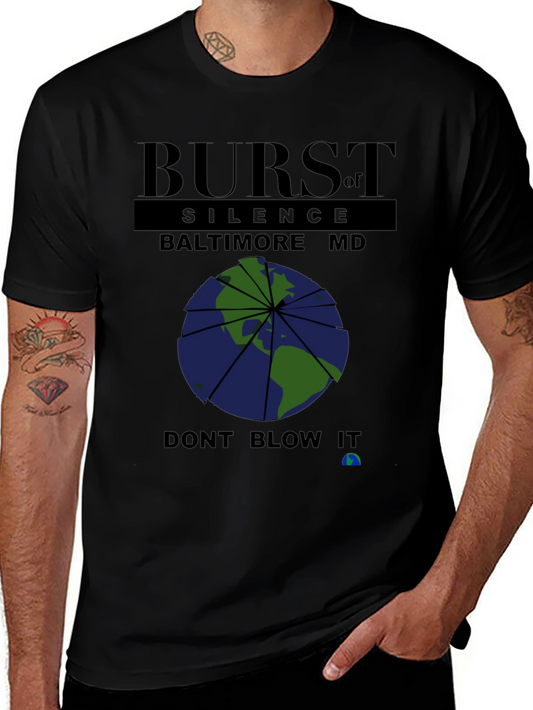 Burst of Silence Graphic Tee - Baltimore MD - Earth Design