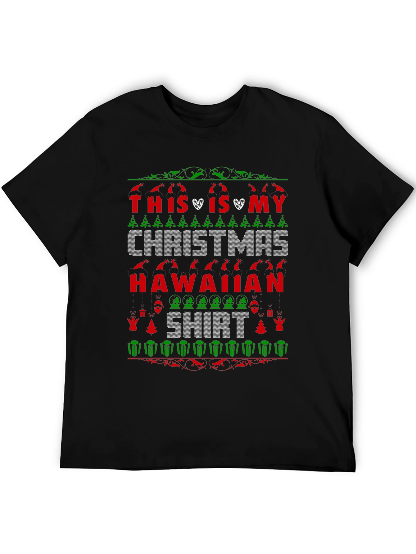 Funny Christmas Hawaiian Shirt - Festive Holiday Tee