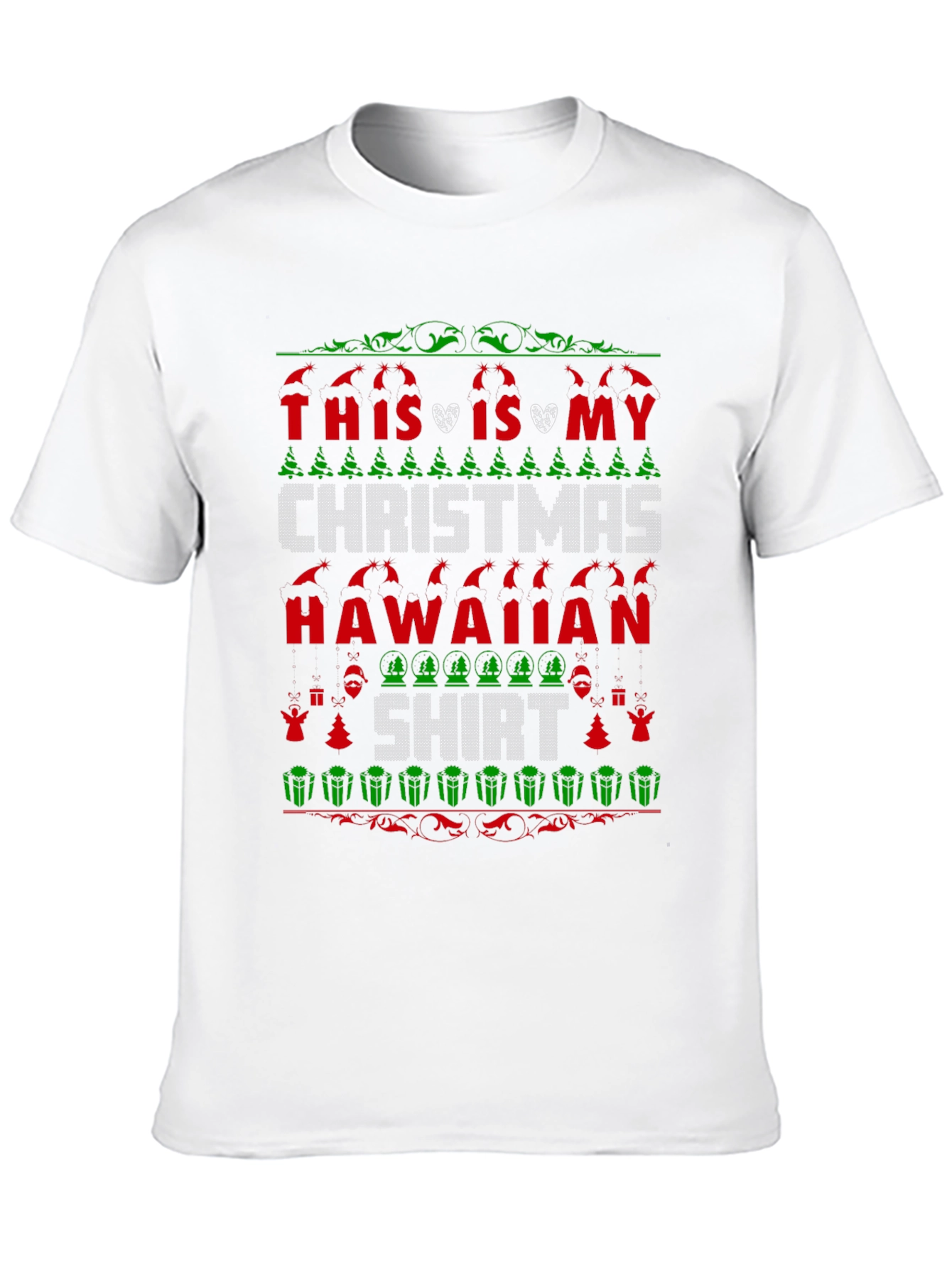 Funny Christmas Hawaiian Shirt - Festive Holiday Tee