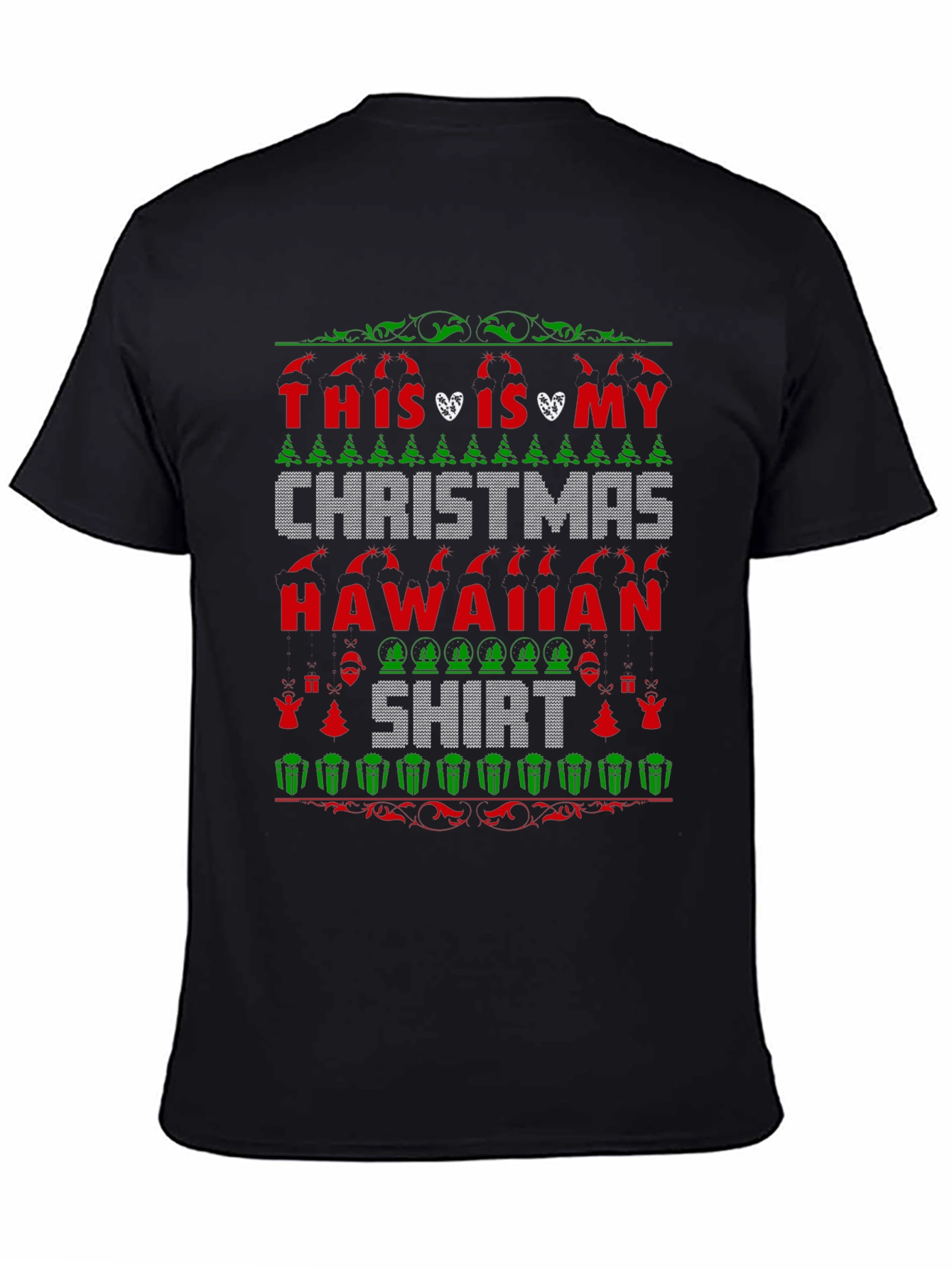 Funny Christmas Hawaiian Shirt - Festive Holiday Tee