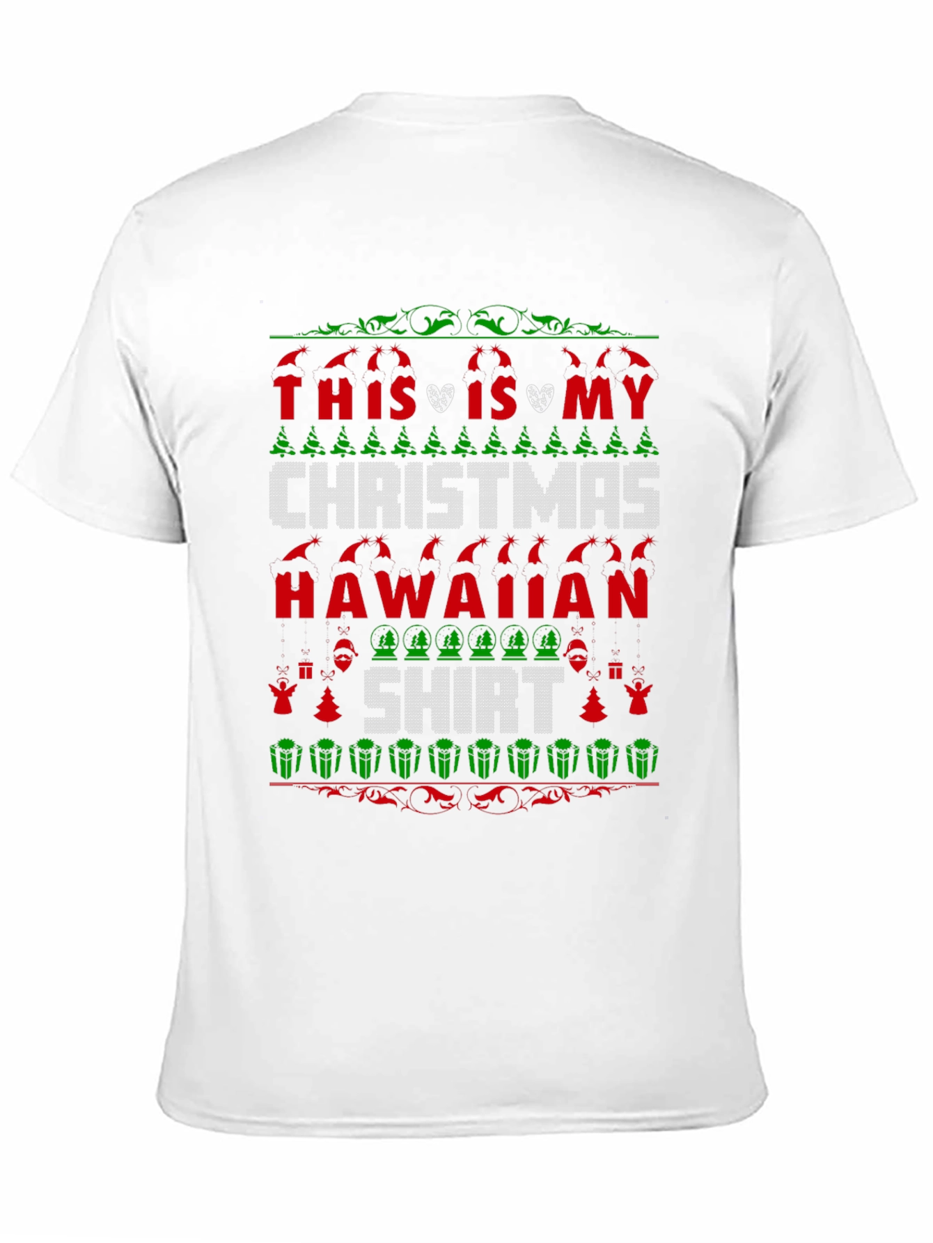 Funny Christmas Hawaiian Shirt - Festive Holiday Tee