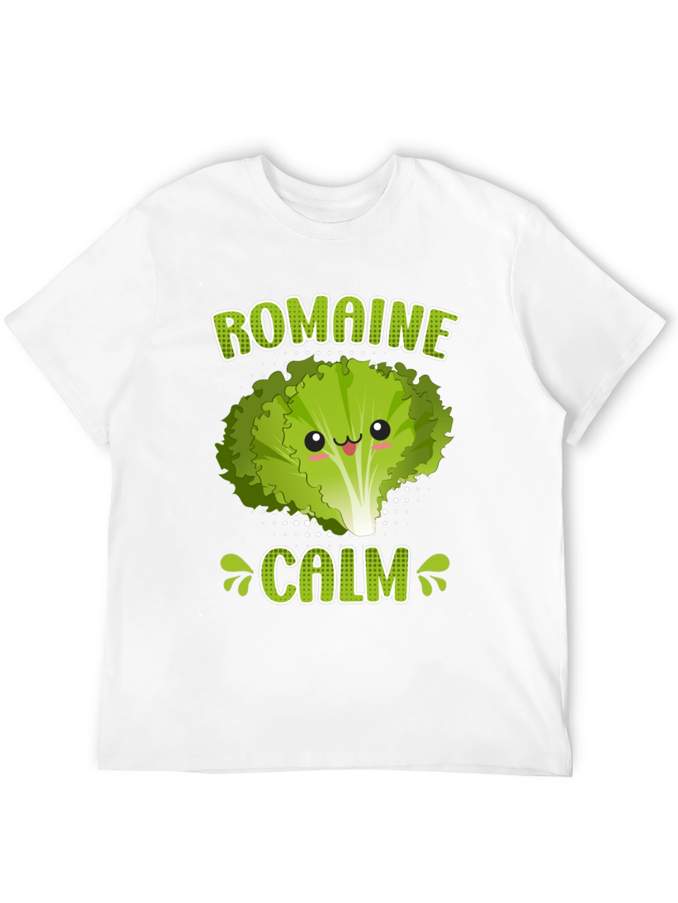 Romaine Calm Funny Vegan Graphic T-Shirt