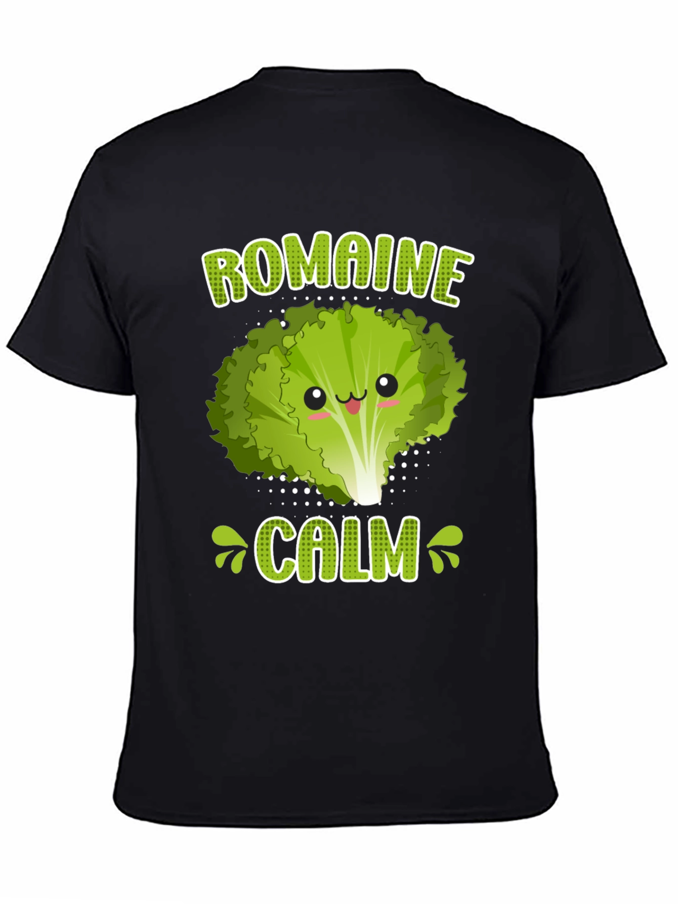 Romaine Calm Funny Vegan Graphic T-Shirt