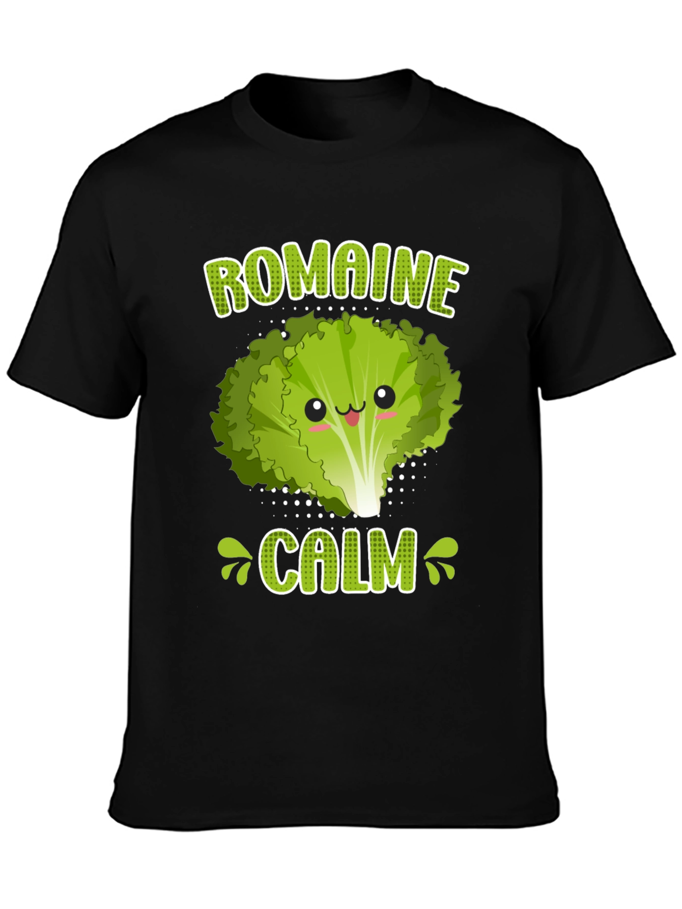 Romaine Calm Funny Vegan Graphic T-Shirt