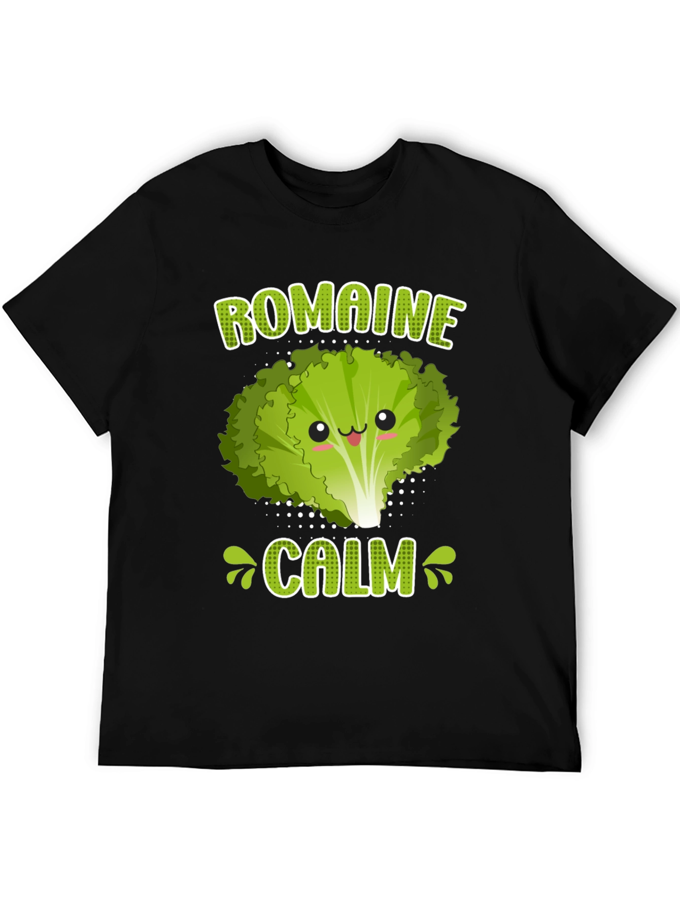 Romaine Calm Funny Vegan Graphic T-Shirt