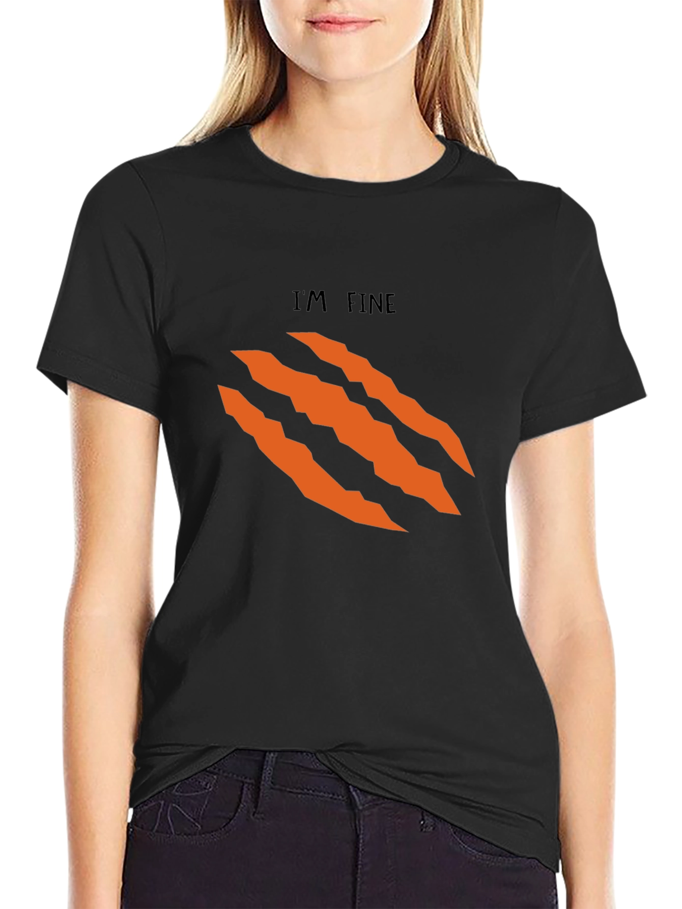 Im Fine Graphic Black T-Shirt