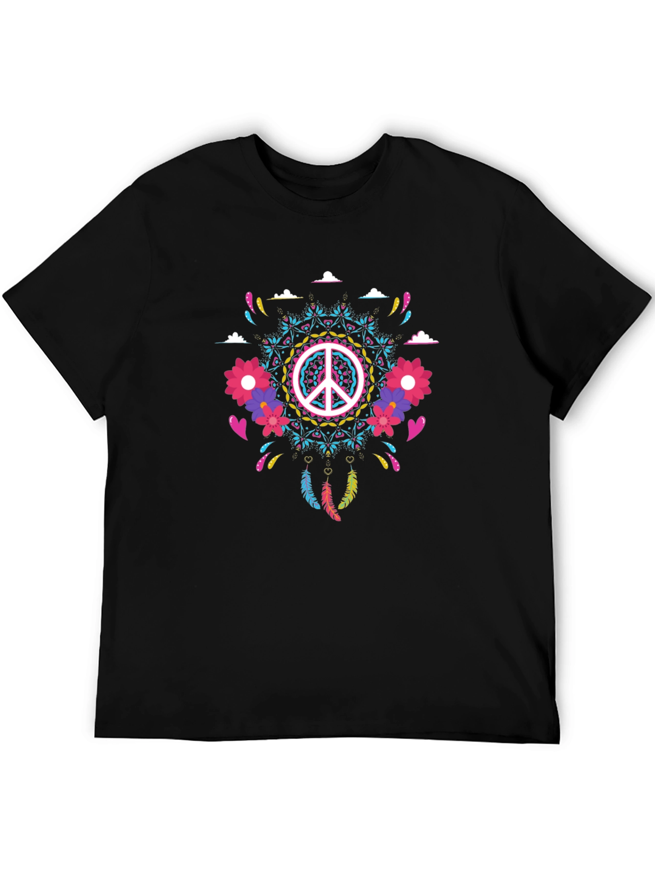 Hippie Peace Sign Graphic Tee