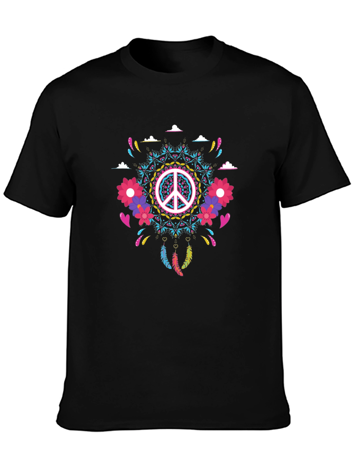 Hippie Peace Sign Graphic Tee