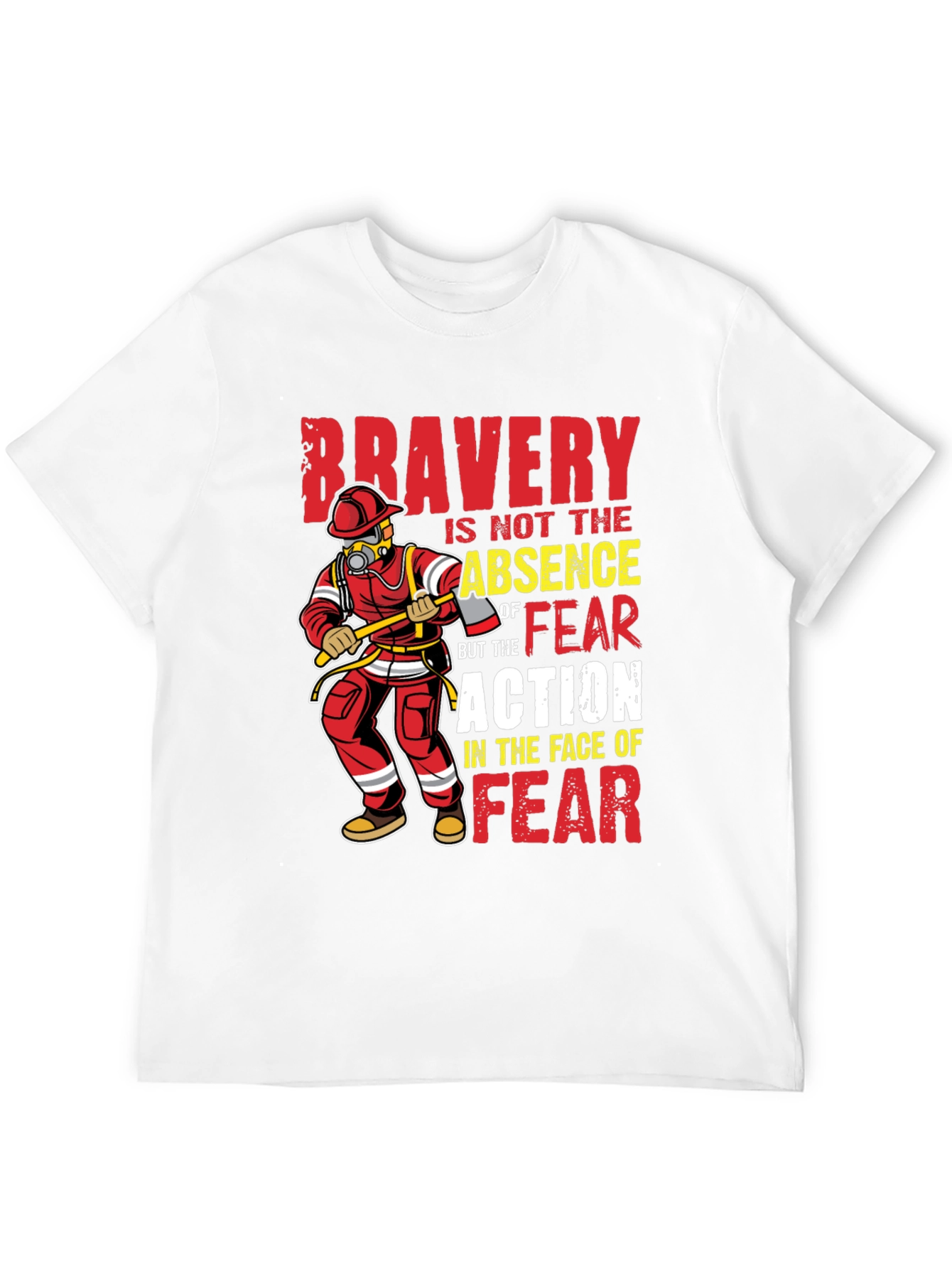 Bravery Firefighter Graphic Tee