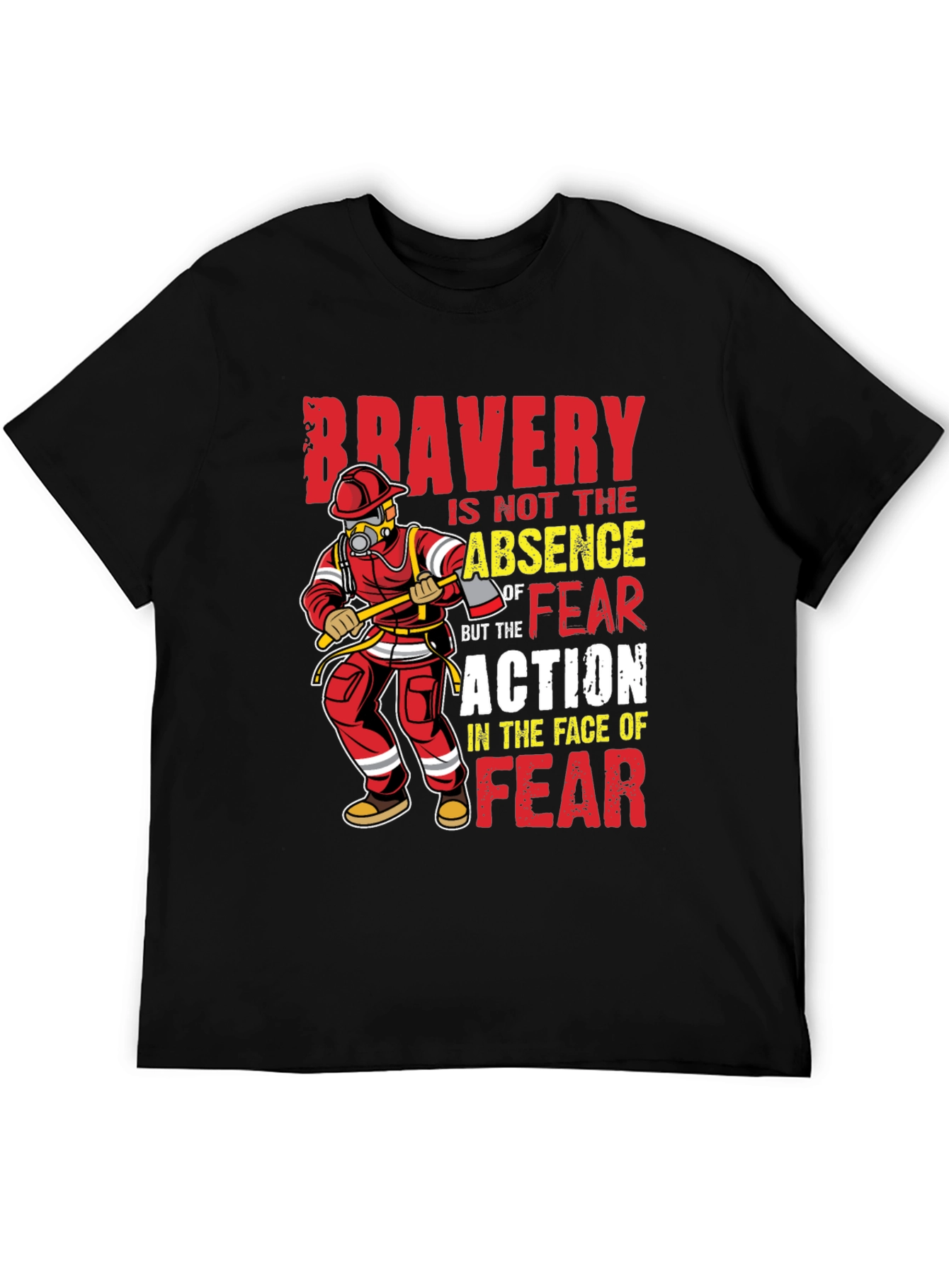 Bravery Firefighter Graphic Tee