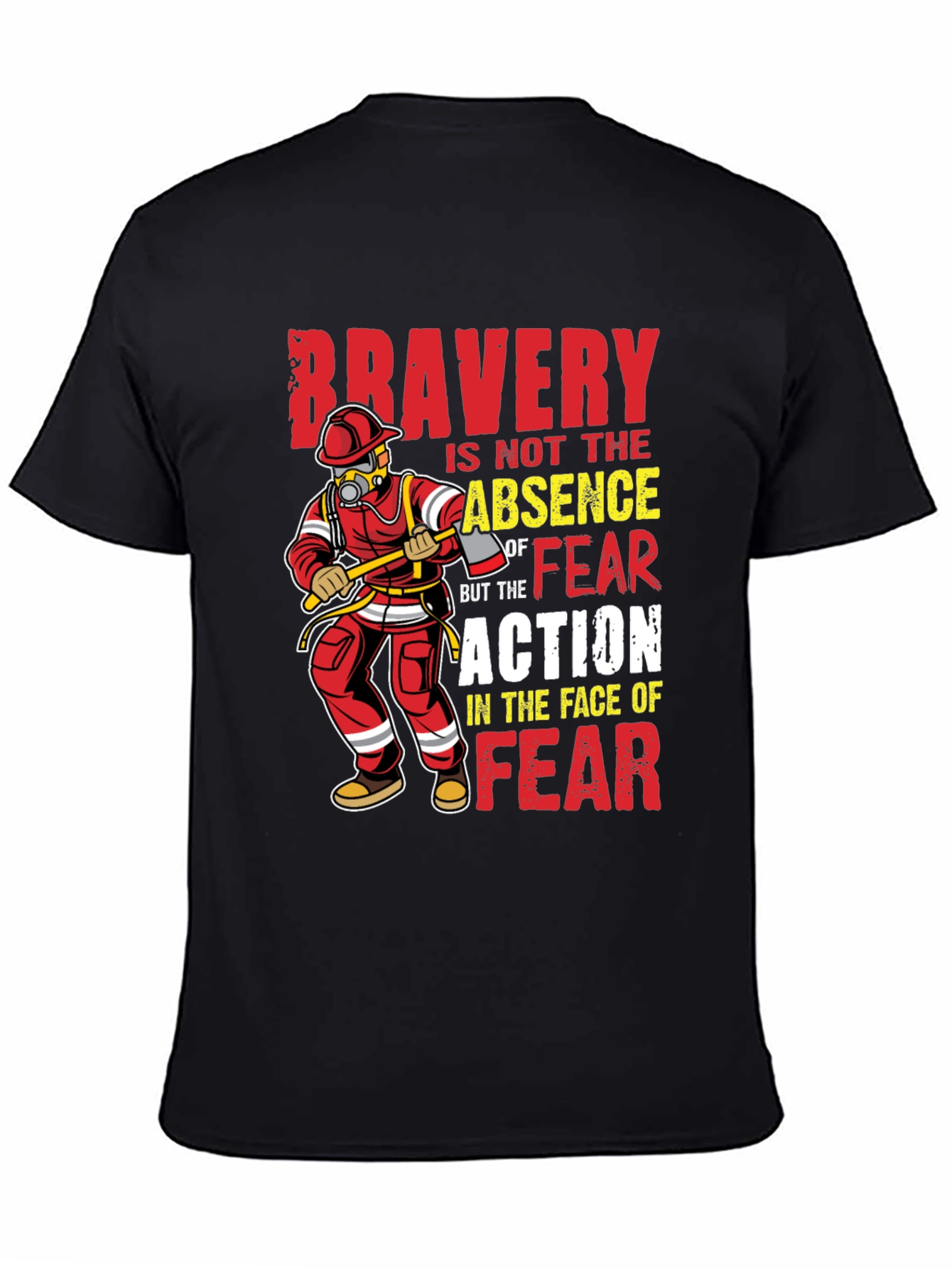 Bravery Firefighter Graphic Tee
