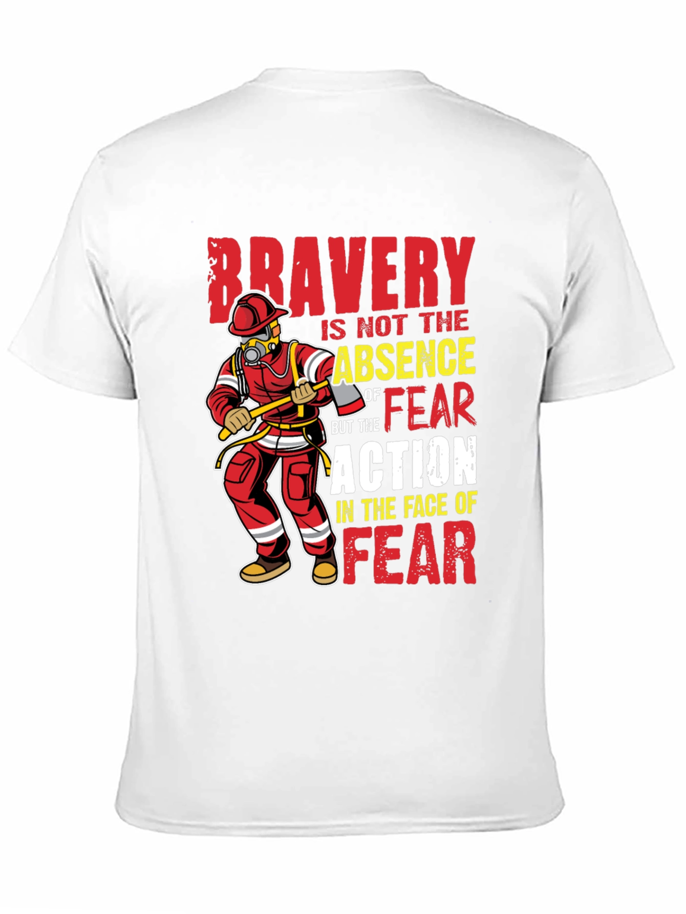Bravery Firefighter Graphic Tee